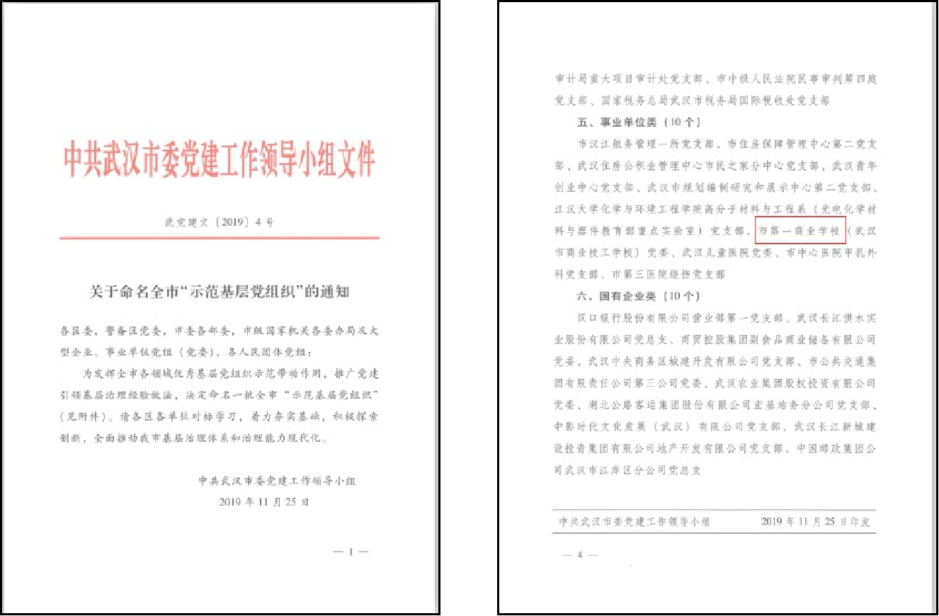 武漢市示范基層黨組織